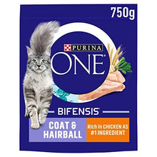 Coat And Hairball Adult Dry Cat Food With Chicken 4x750g