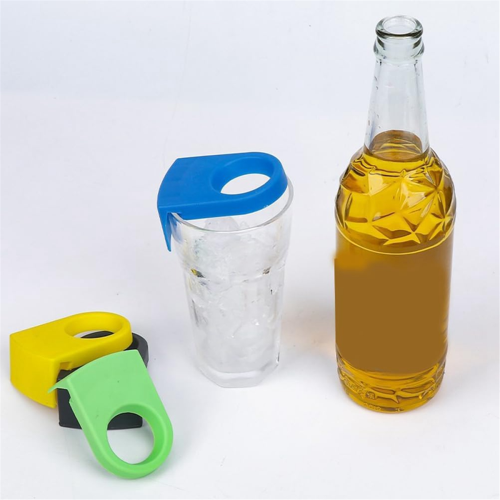 cocktail bottle clips, bottle holder plastic drinking clips, Green