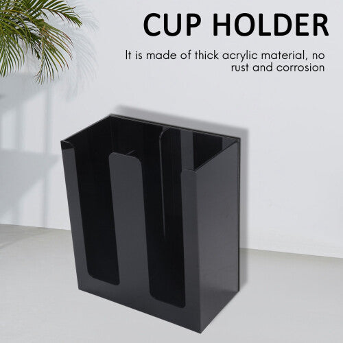 Coffee Cup&Lid Sleeve Dispenser Cup Holder Cup Holder Two Cup Holder Paper Cup Storage Rack