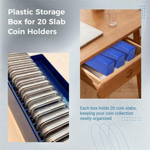 Coin Slab Storage Boxes, 3 Packs Coin Holder Organizer Boxes