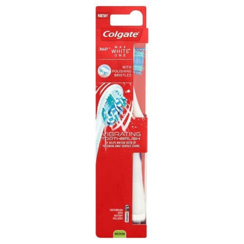 Colgate 360 Max White One Medium Vibrating Toothbrush