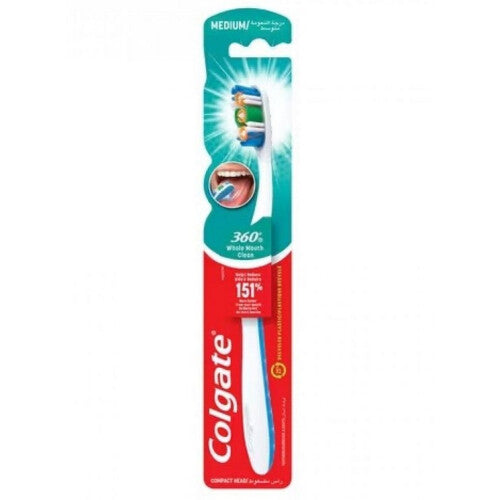 Colgate 360 whole mouth clean Medium Toothbrush Multicolor