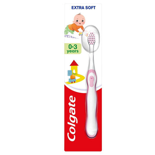 Colgate Kids 0-3 Years Extra Soft Toothbrush, Assorted Colours