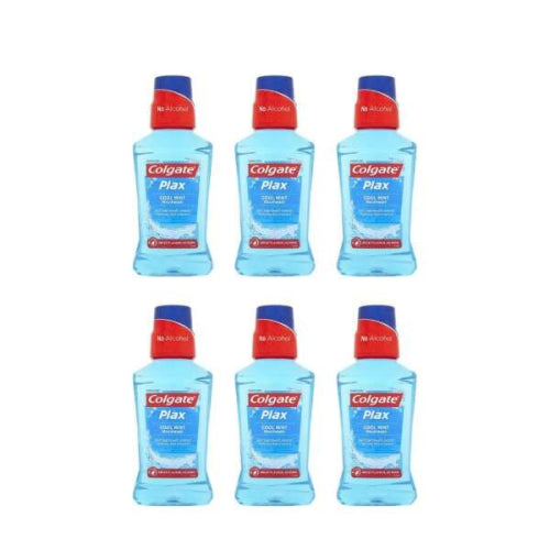 Colgate Plax Cool Mint, 250 mL (Pack of 6)