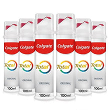 Colgate Total Toothpaste Pump 100 ml, Antibacterial and Fluoride Toothpaste, Teeth Whitening with 12 Hour Protection, Pack of 6