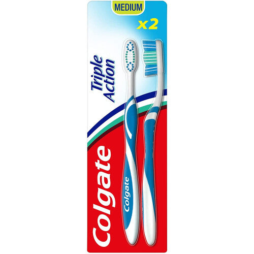 Colgate Triple Action Medium Toothbrush – Colour May Vary