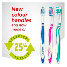 Colgate Zig Zag Medium Toothbrush Pack of 3, Multi Angle Cross Bristles with Flexible Neck for Gum Comfort