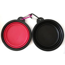 Collapsible Dog Bowls 2-Pack Portable Pet Food Water Bowl Foldable Expandable Cup Dish for Pet Cat Food Water Feeding With a Free Hook (Black -...