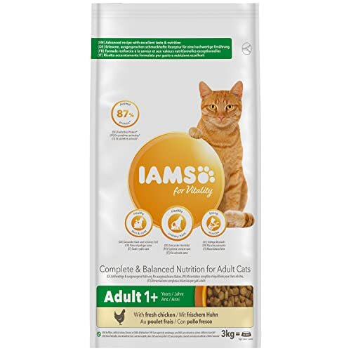 Complete Dry Cat Food for Adult 1+ Cats with Chicken 3 kg