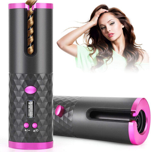 Cordless Automatic Hair Curler Portable Electric Wand Curling Iron