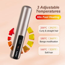 Cordless Hair Straightener and Curler 2 in 1, Mini Curler