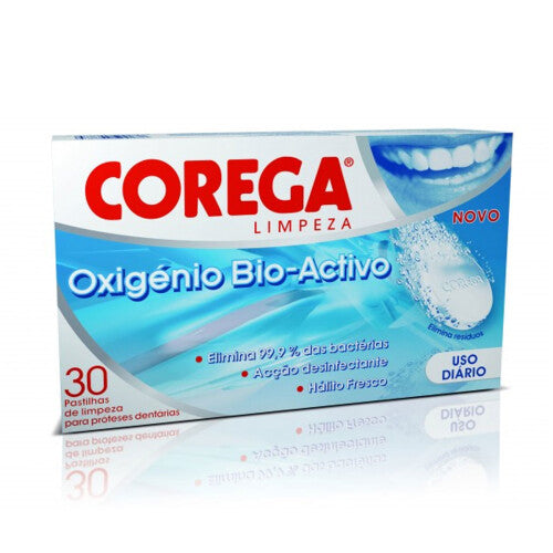 Corega Oxygen Bio-Active 30 Tablets