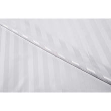 Croydex AF289122 Regency Stripe Water-Resistant Machine Washable Cling-Resistant Hookless Textile Shower Curtain,White,1800 x 1800mm (WxL)