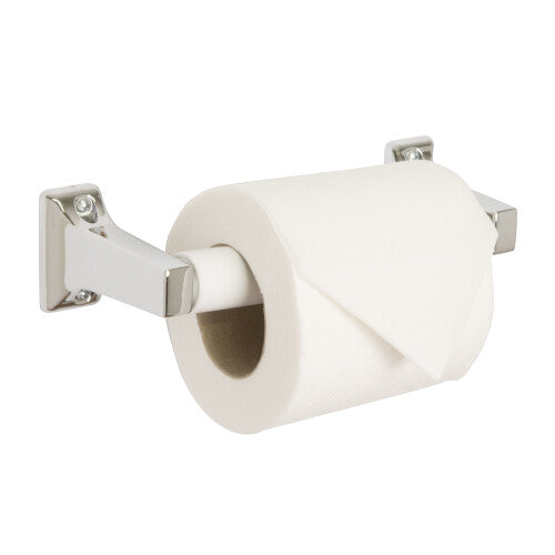 Croydex Sutton Wall Mounted Spindle Toilet Roll Holder with Zinc Alloy Construction, Chrome