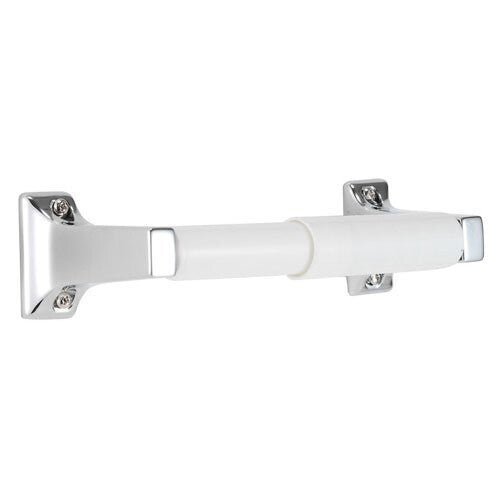 Croydex Sutton Wall Mounted Spindle Toilet Roll Holder with Zinc Alloy Construction, Chrome