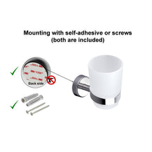 Cup Holder And Wall Mount Bathroom Pendant Mouthwash Cup Single Cup Holder Bathroom Toothbrush Cup Holder