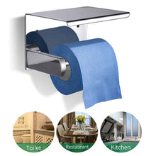 CZHONG-Toilet Tissue Holder Roll Papers Stand Dispensers Wall Mounted Silver