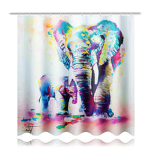 (D) 3D Shower Curtain Digital Printing Waterproof Polyester for Bathroom