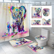 (D) 3D Shower Curtain Digital Printing Waterproof Polyester for Bathroom