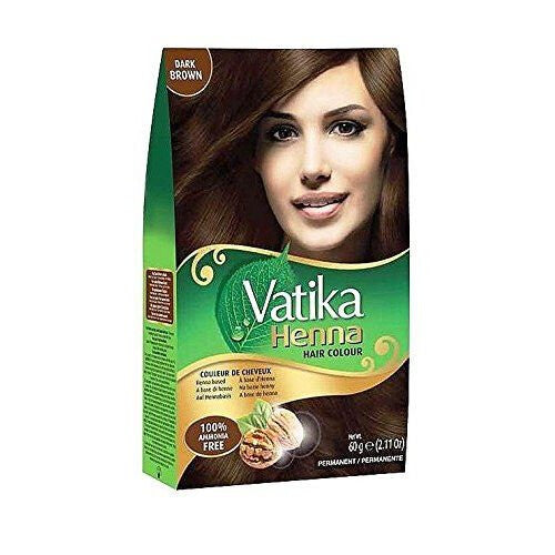 Dabur Vatika Henna Hair Colour Dark Brown - 60g