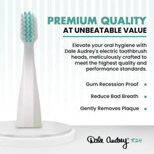 Dale Audrey Ayurvedic Quick Sonic Toothbrush Head Replacement for Adults | DailyClean Toothbrush | (2 Count)