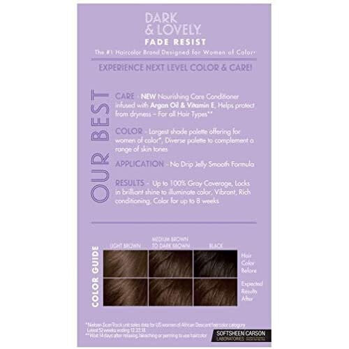 DARK AND LOVELY HAIR DYE COLOR 386 BROWN SUGAR