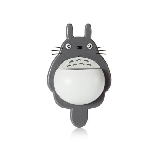 (Dark Gray) Cartoon Cute Totoro Toothbrush Wall Suction Bathroom Sucker Toothbrush Holder