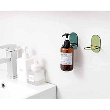 (Dark Green) 6Pcs Shower Gel Holder, Wall Mounted Shampoo Holder, Hand Sanitizer Bracket