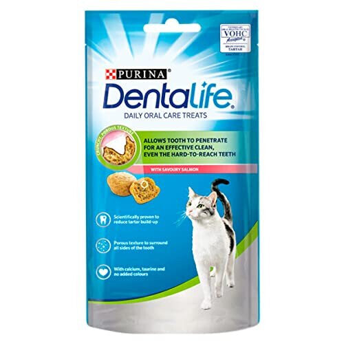 DENTALIFE Cat Salmon Treats 8x40 g