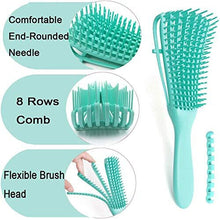 Detangling Brush,2 PCS Detangler Brush EZ Detangling Hair Brush Hairbrush Detangling Comb for Afro Textured 3A to 4C Kinky Wavy Curly Wet Dr