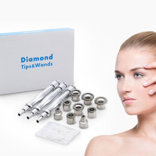 Diamond Microdermabrasion Skin Peeling Beauty Machine Facial Skin Care Tool Replacement Accessories 9 Tips 3 Wands Sets