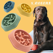 Dog Bowl Dog Slow Feeder Bowls Bloat Stop Food Bowl Interactive Puzzle Healthy Eating Bowl (Green)