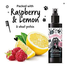 Dog Detangler Spray - leave In conditioner spray for de matting. No tangles. Professional dog grooming formula contains Wheat protein. Pet detangling