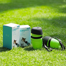 Dog Water Bottle 650ml, Portable Puppy Drinking Bottles Leak Proof Pet Travel Bottle, Lightweight Water Dispenser Bowl for Outdoor Walks Trips Hikes