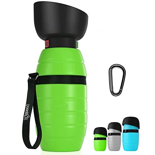 Dog Water Bottle 650ml, Portable Puppy Drinking Bottles Leak Proof Pet Travel Bottle, Lightweight Water Dispenser Bowl for Outdoor Walks Trips Hikes