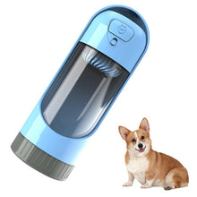 Dog Water Bottle ,Portable Dog Water Bottle Pet Water Dispenser-Blue