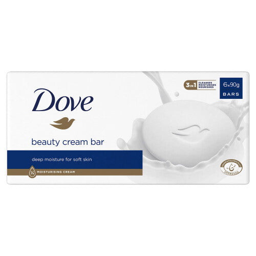 Dove Original Beauty Cream Bar Deep Moisture, 6x90g, 3pack