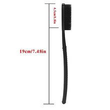 DR PERFECT 4.5 Inches Black Long Head Charcoal Flossing Toothbrush Extra Medium Soft Pack of 4 (2 Black 2 White)