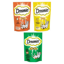 Dreamies Cat Treats Bundle of Tasty Snacks with Scrumptious Chicken, Cheese & Catnip Flavours | Cat Biscuits | Cat Treats for Indoor | Kitten Treats |