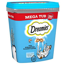 Dreamies Cat Treats, tasty snacks with delicious salmon flavour, Pack of 2 (2 x 350 g)