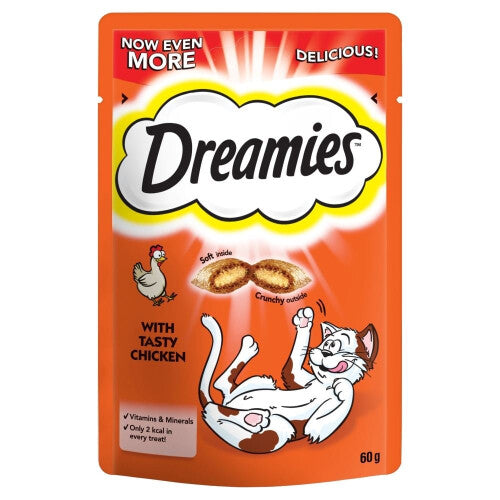 DREAMIES Cat Treats With Chicken 8x60g