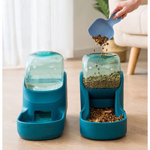 Dry Food And Water Dispenser, Water And Food Dispenser For Dogs And Cats, Plastic,Pet Bowl Water Feeder