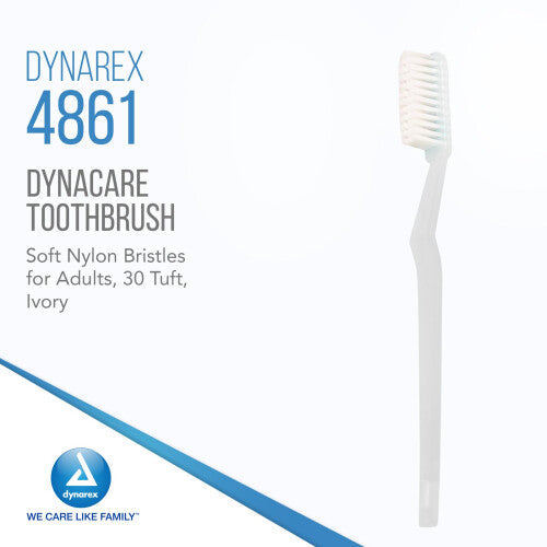 Dynarex 4861 Toothbrushes  Adult 30 Tuft  Pack of 144