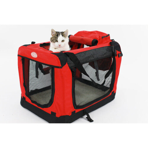 Easipet Fabric Pet Carrier Red Small 21503