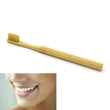 Eco Friendly Bamboo Round Handle Toothbrush Nylon Soft Hair Adult