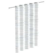 EISL Shower Curtain with White Wave 200x180x0.2 cm Bathroom Accessories Set