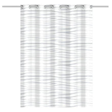 EISL Shower Curtain with White Wave 200x180x0.2 cm Bathroom Accessories Set