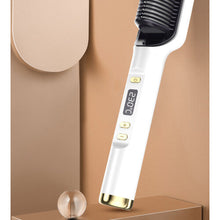 Electric hair straightening comb, hair smoothing and styling comb