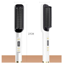 Electric hair straightening comb, hair smoothing and styling comb