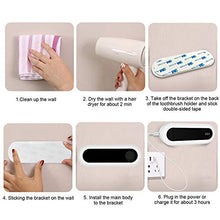 Electric LED UV Toothbrush Holder Sterilizer Wall Mounted 5 Brush Holder Digital Display USB Rechargeable